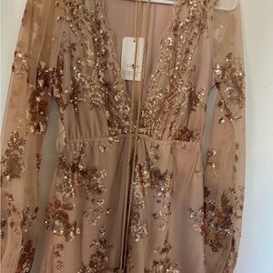 L'Atiste Sequin Embellished Dress